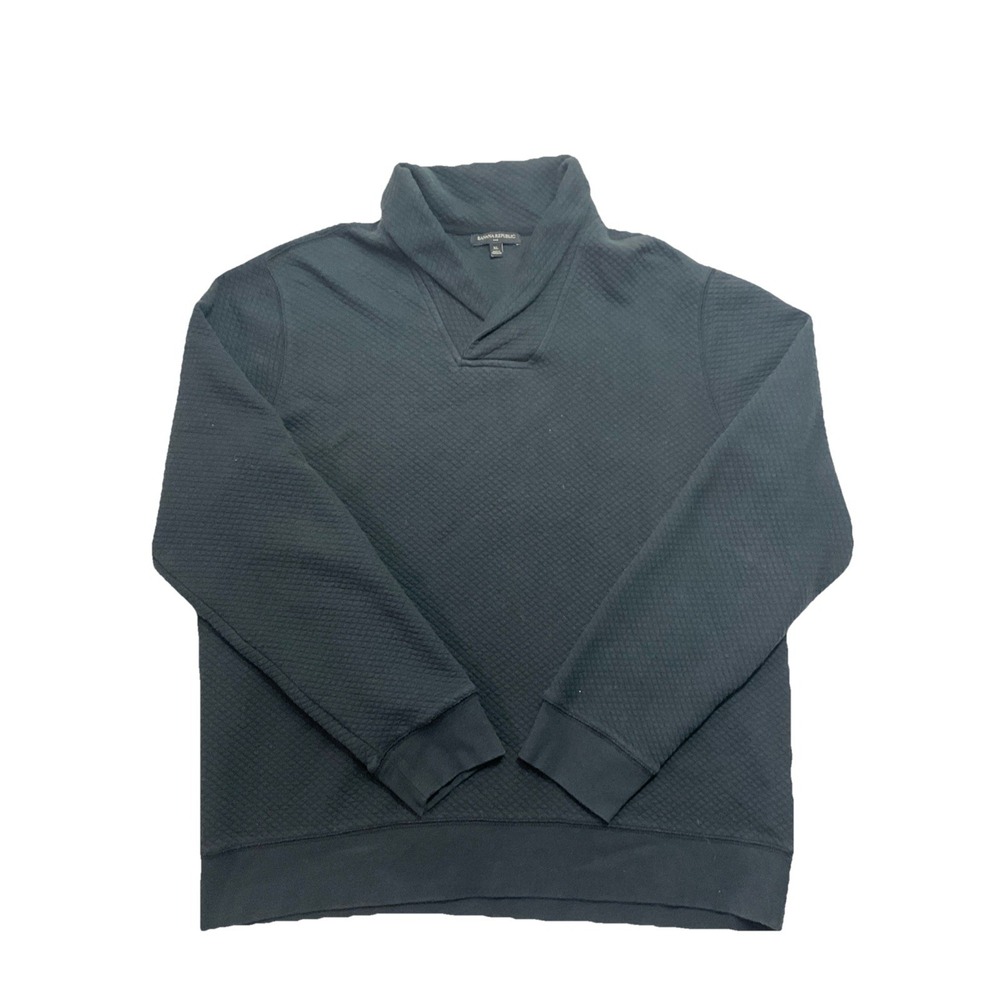 Banana Republic Men's Black Pullover Long Sleeve V-neck Sweater Size XL